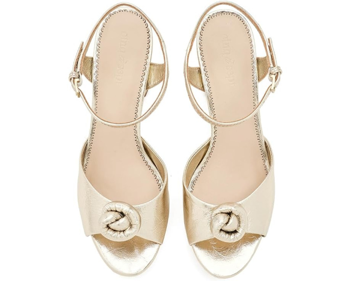 Arianna Metallic Platform Sandals