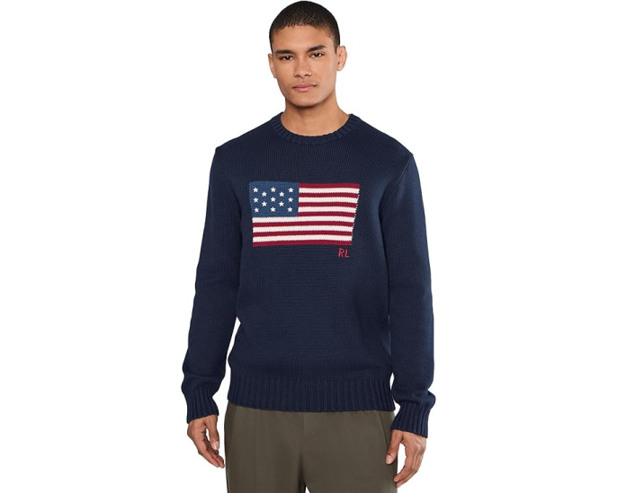 Свитер The Iconic Flag от Polo Ralph Lauren с историческим флагом США