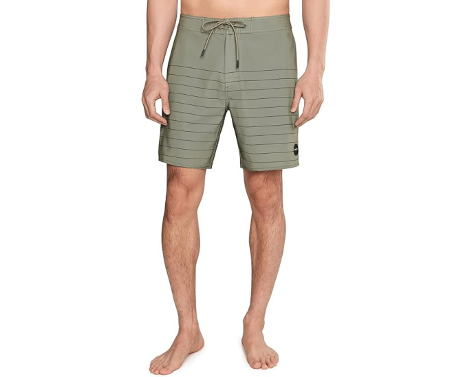 Плавки RVCA Steady Stripe Trunk с карманами на молнии и шнурке