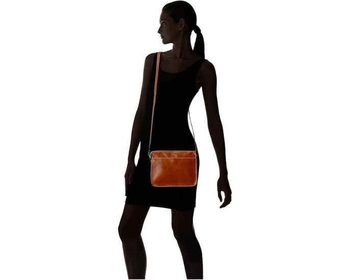 Patricia Nash Сумка Nazaire Top Zip из гладкой кожи с регулируемым ремнем