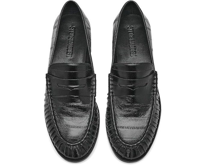 Кроссовки-лолферы Steve Madden Hartly замшевые черные