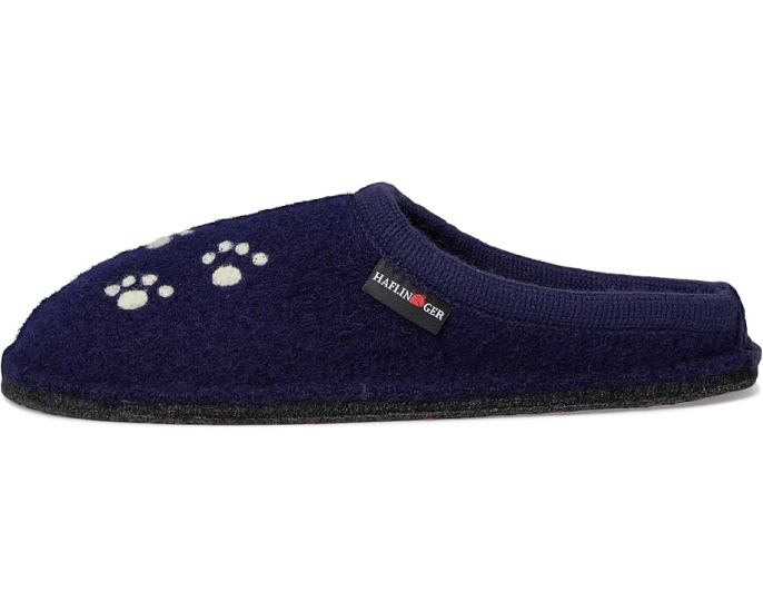 Тапочки Haflinger Fido из вареной шерсти с рисунком собаки