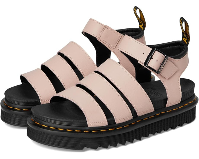 Сандалии Dr. Martens Blaire из мягкой кожи с тремя ремешками