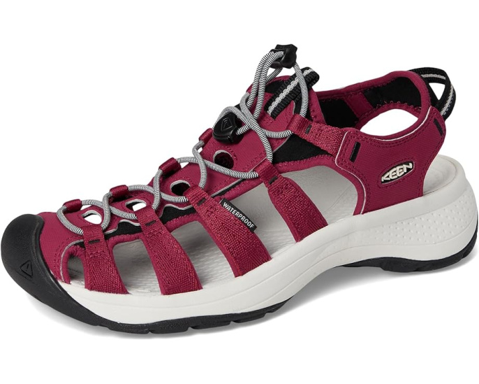 Сандалии KEEN Astoria West с подошвой Aquagrip и стелькой с пробиотиками