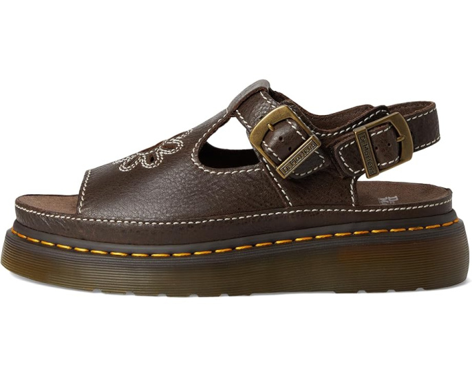 Босоножки Dunnet Flower Dr. Martens с цветочным вырезом