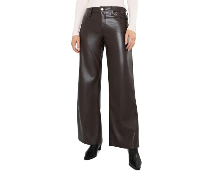Брюки Joe's Jeans The Leather Lou Lou кожаные широкие