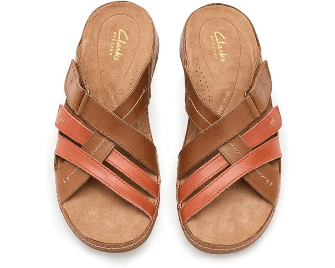 Сандалии-слипоны Clarks Cecily Slide с ремешками и застежкой велькро