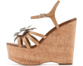Босоножки MICHAEL Michael Kors Jacie Wedge на танкетке с цветком и ремешком
