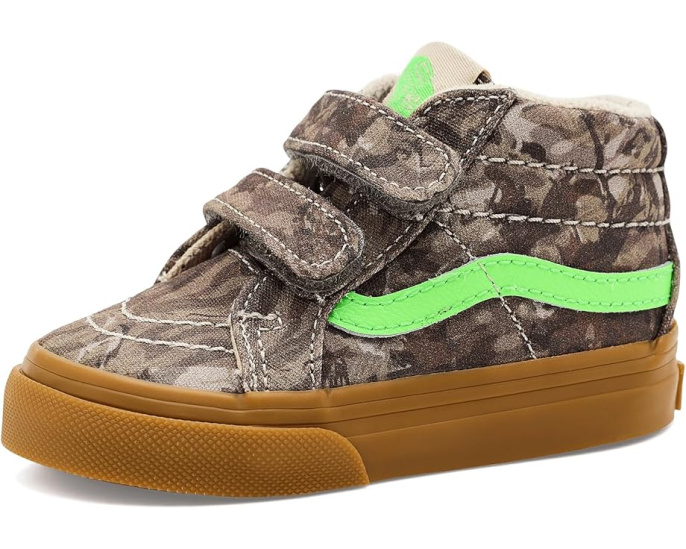 Детские кроссовки Vans Sk8-Mid Reissue V на липучках с усиленным мыском