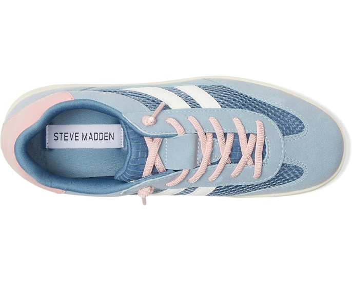 Детские белые кроссовки Steve Madden Kids Verdict с дышащими вставками
