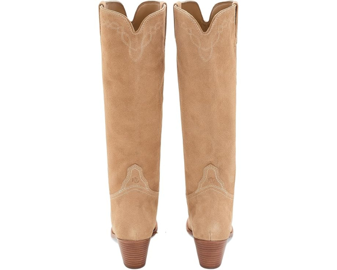 Сапоги замшевые Harpher Lauren Ralph Lauren высокие