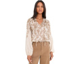 Блузка Vince Camuto Split-Neck с рукавом реглан