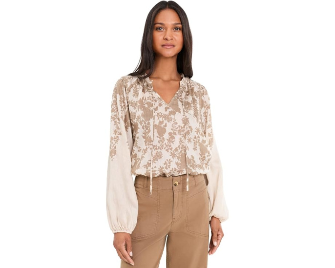 Блузка Vince Camuto Split-Neck с рукавом реглан