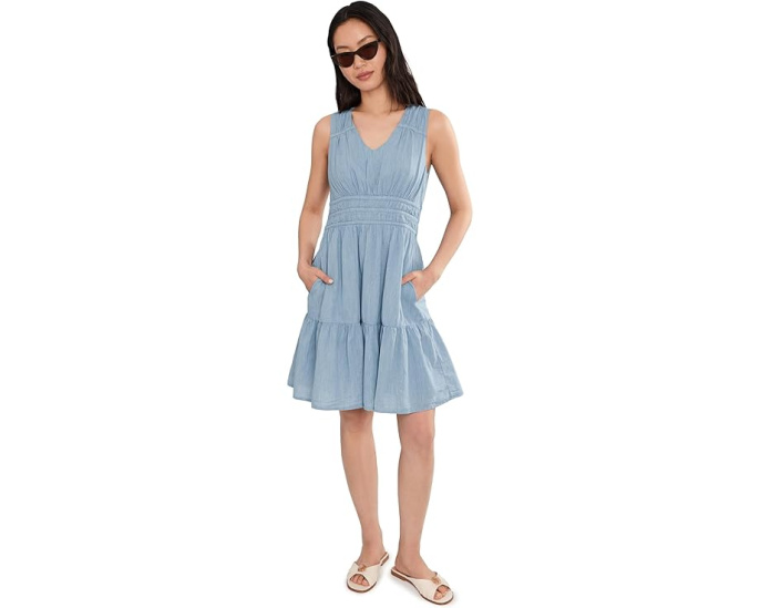 Voile Voyage Sleeveless Short Dress