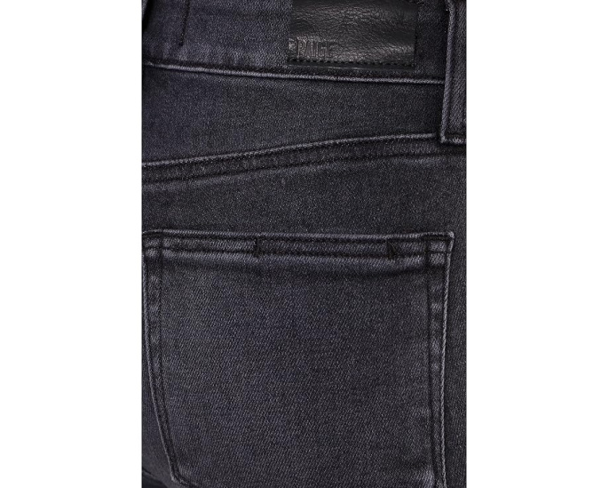 Anessa With Twisted Outseam Panel Raw Hem In Ink Black