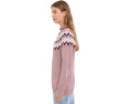 Cotton Ragg Relaxed Crew Neck Sweater Yoke Fair Isle
