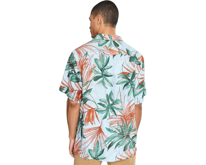 Рубашка Tommy Bahama Tidal Fronds из 100% шелка с жаккардовым узором