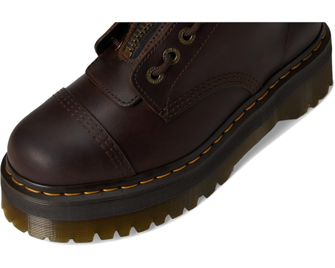 Ботинки Dr. Martens Sinclair Leather Platform на платформе с молнией спереди