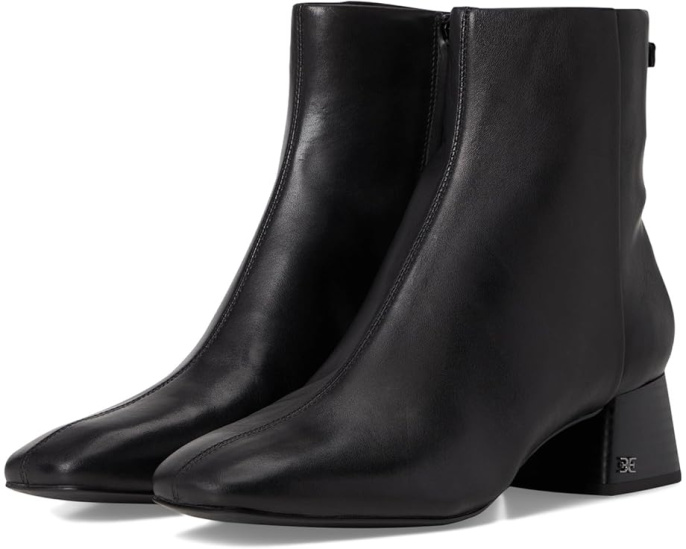 Ботильоны Sam Edelman Paige с квадратным носком и молнией сбоку