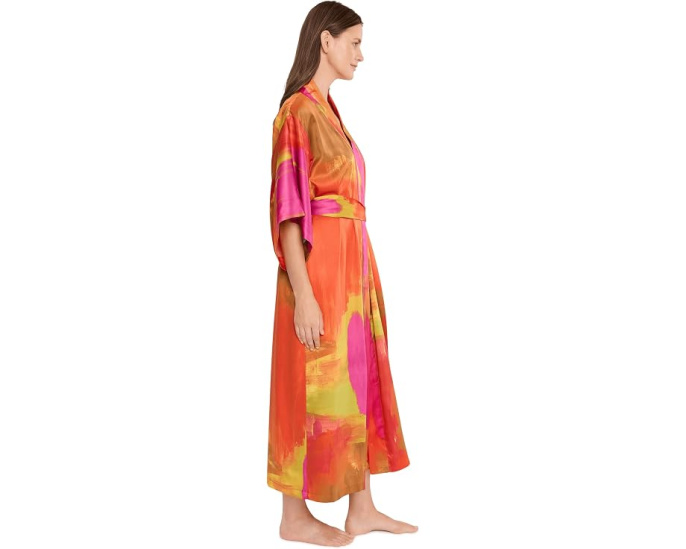 Natori Халат Soleil Robe с принтом разноцветный