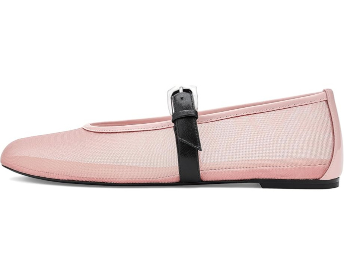 Балетки Stuart Weitzman Sai Bareitall Maryjane с круглым носком и регулируемой пряжкой