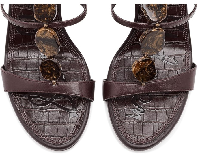 Сандалии Sam Edelman Massey на ремешке с каблуком и камнями