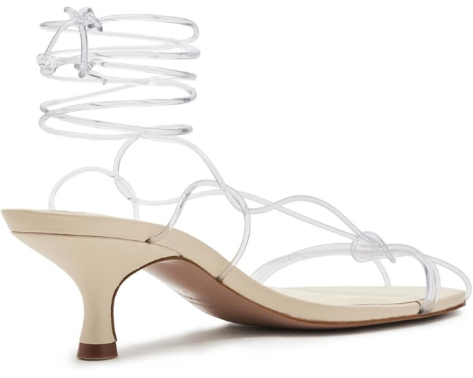 Босоножки Spaghetti Jelly Kitten Heels от FARM Rio на каблуке