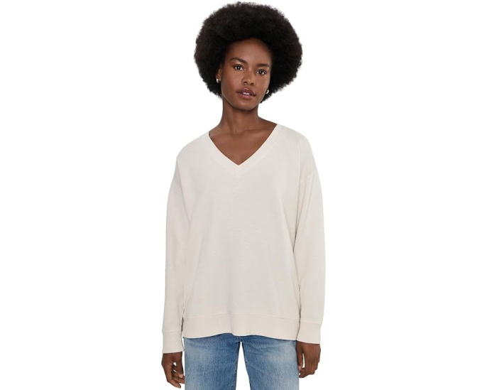 Свитшот Eileen Fisher Garment Dyed Terry V-Neck с v-образным вырезом