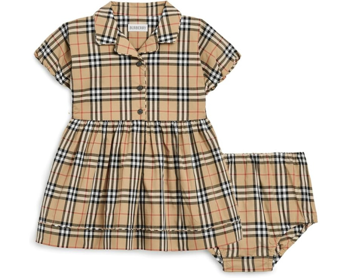 Burberry Kids детское платье Bea Dress с клеткой