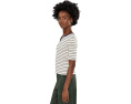 Футболка Nzt Elbow Sleeve Stripe Notch с вырезом NIC+ZOE