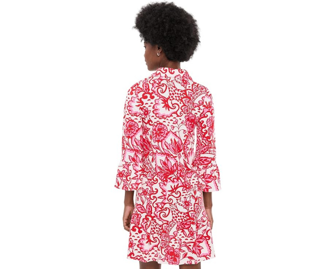 Платье Lilly Pulitzer Delany с воротником и оборками