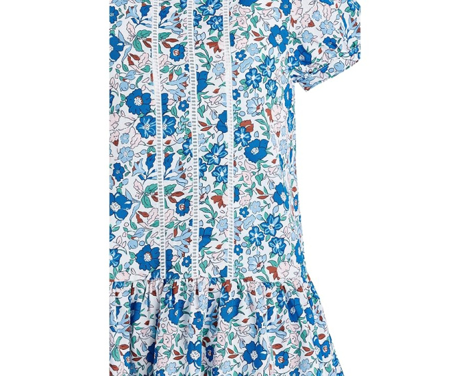 Janie and Jack Платье Bold Floral с короткими рукавами и рюшами