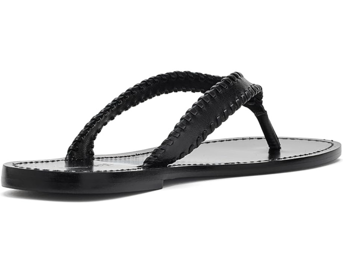 Jessica Leather Sandals от Cinq à Sept кожаные сандалии на плоском ходу