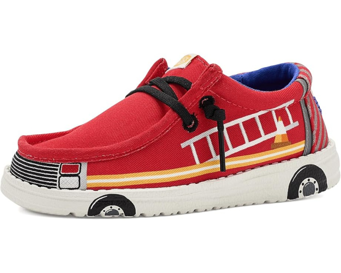 Кроссовки Wally Funk Firetruck для малышей от Hey Dude