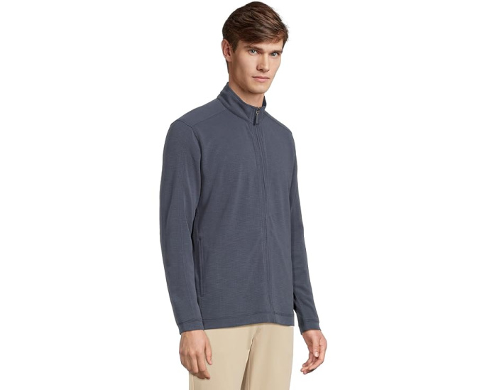 Куртка Johnston & Murphy Vintage Waffle Full Zip с вафельной фактурой