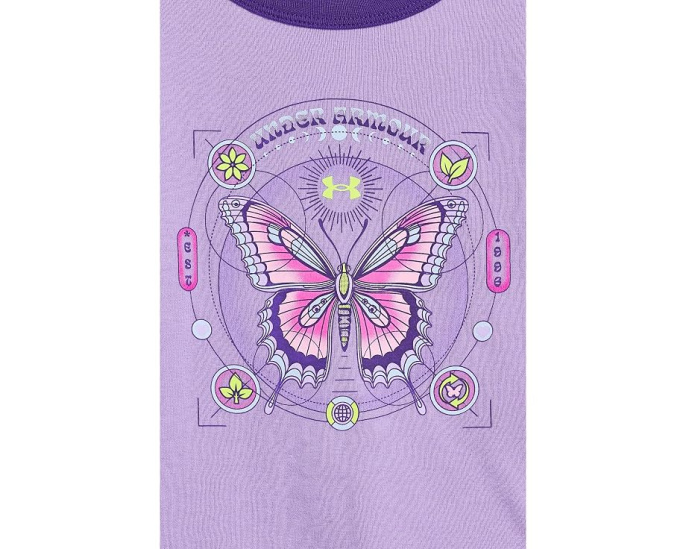 Футболка Under Armour Schematics Baby Tee для детей с бабочками