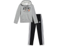 Adidas детский костюм из флиса Graphic Heather с принтом