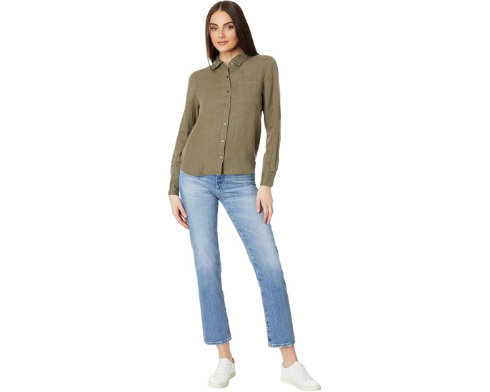 Рубашка Spencer Pocket Long Sleeve Button Down от Michael Stars