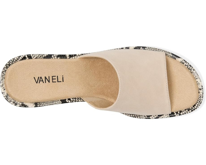 Босоножки Vaneli Calla на танкетке с открытым носом