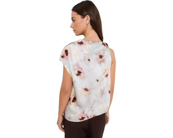 Топ Watercolor Floral Twist Shoulder от Vince