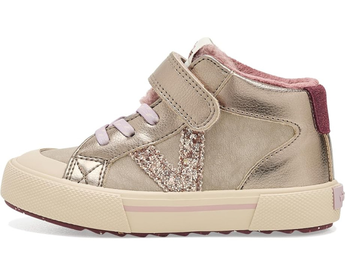 Кроссовки victoria Kids Tribu Matallic высокие с блестящим верхом