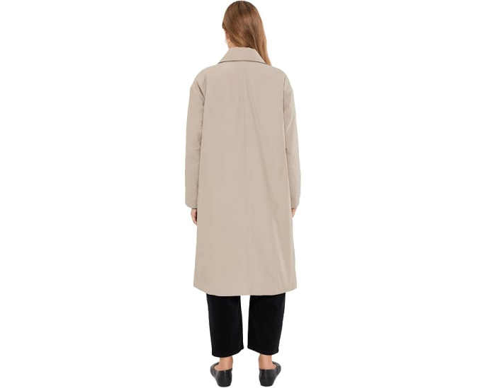Стеганый тренч Eileen Fisher Petite из хлопка и нейлона