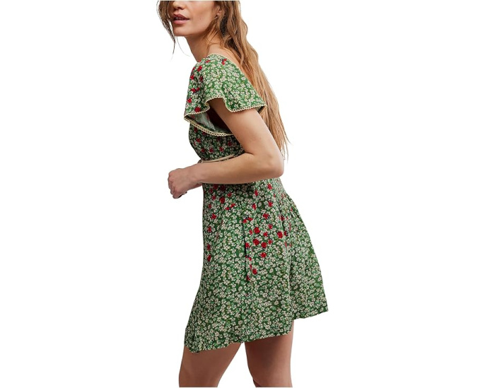 Сарафан мини Backroads Free People с цветочным принтом и карманами