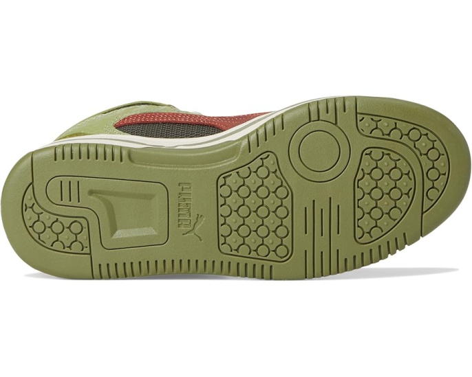 Кроссовки PUMA Kids Rebound Layup Mid Jurassic World с тематическим дизайном