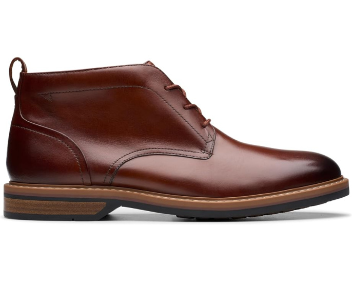 Ботинки Clarks Aldwin Chukka из кожи Mid Tan Leather