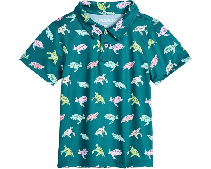Детское поло Chubbies Kids с черепахами