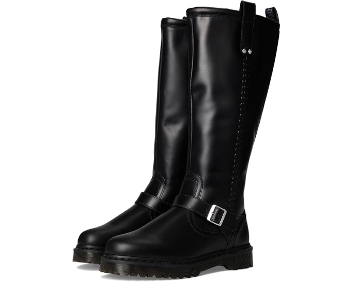 Высокие ботинки Dr. Martens Anistone до колена из состаренной кожи