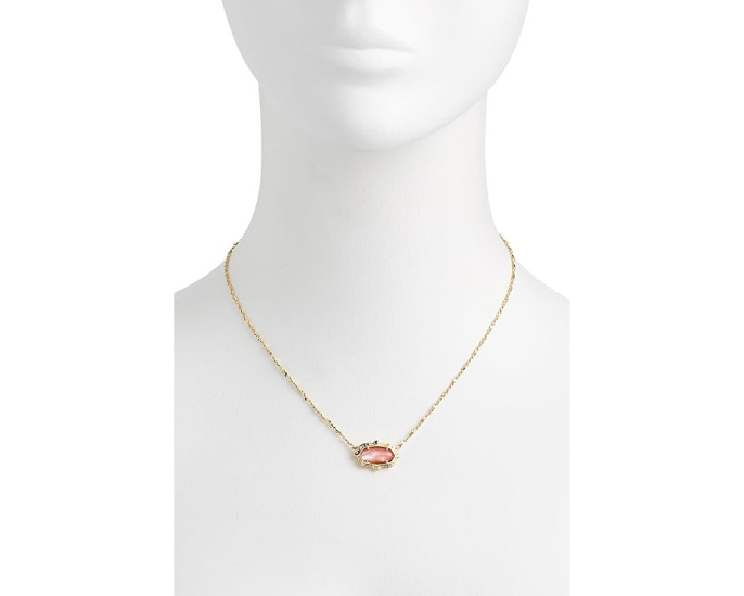 Подвеска Kendra Scott Elisa Scallop Frame Short Pendant с перламутром