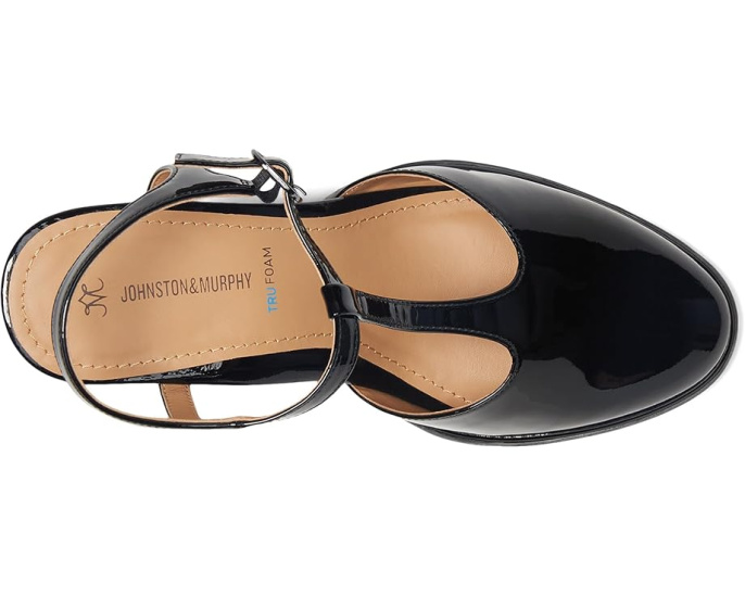 Лодочки Amy T-Strap с ремешком на щиколотке и платформой от Johnston & Murphy