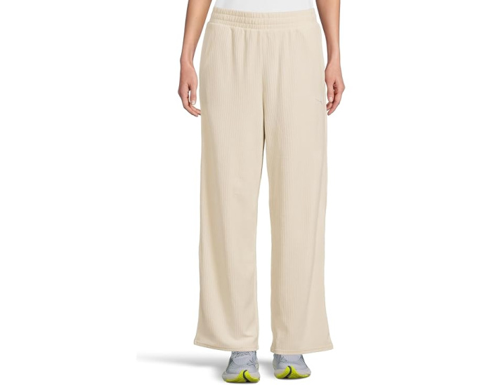 Puma Штаны Essentials Elevated Velour Ribbed прямого кроя из велюра